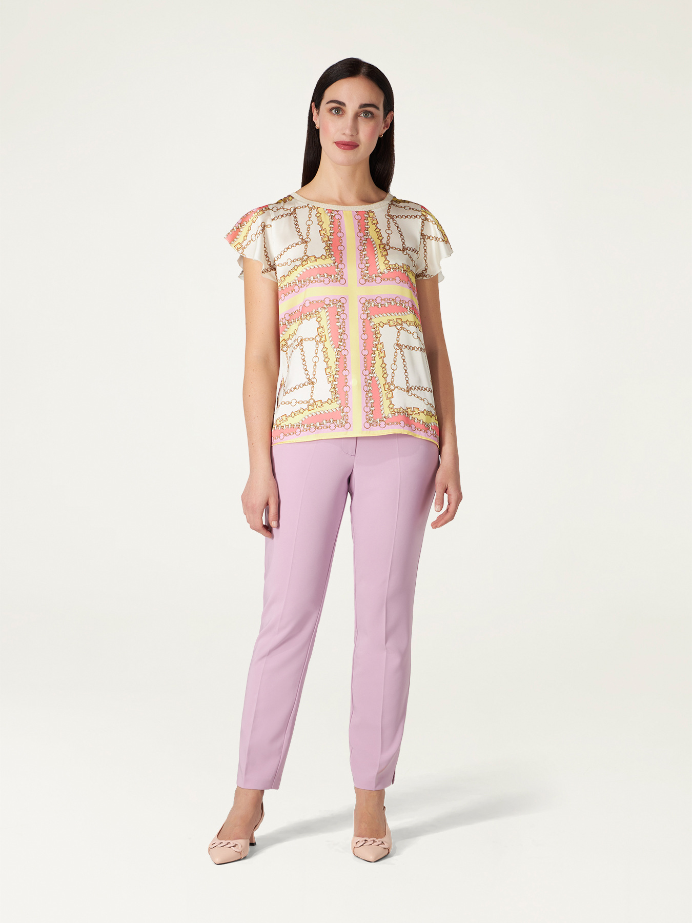 Blouse with scarf pattern image number 0