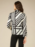 Geometric pattern blouse image number 1
