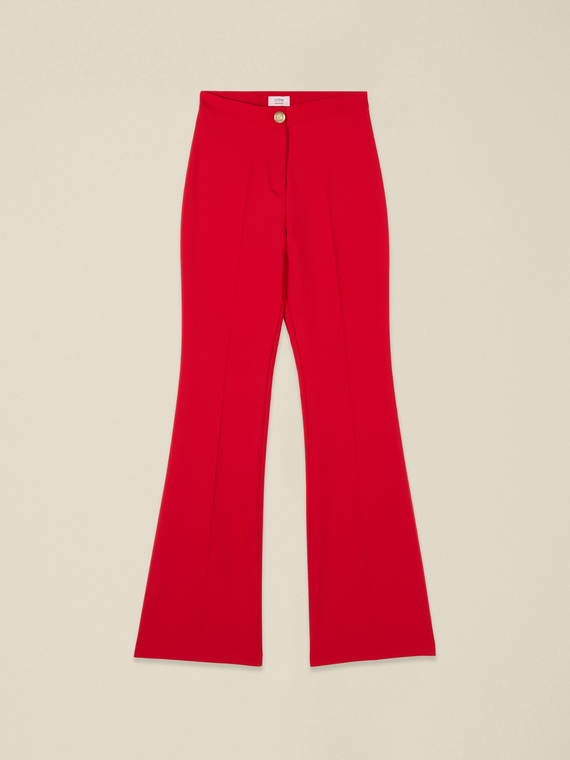 Pantalon flare taille haute