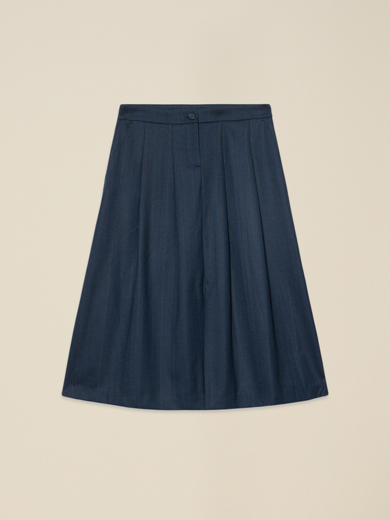 Midi flared skirt
