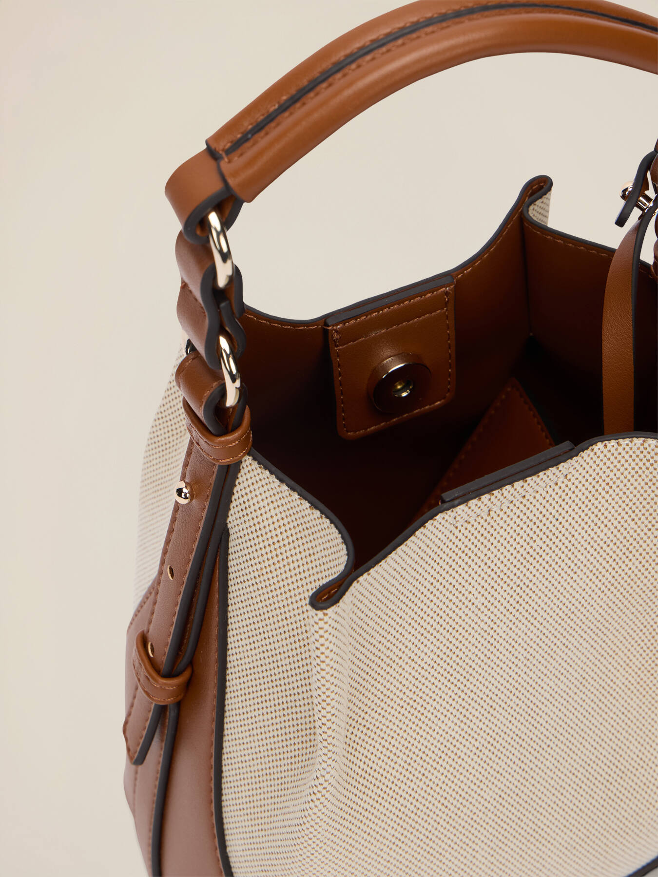 Borsa a secchiello in canvas image number 4
