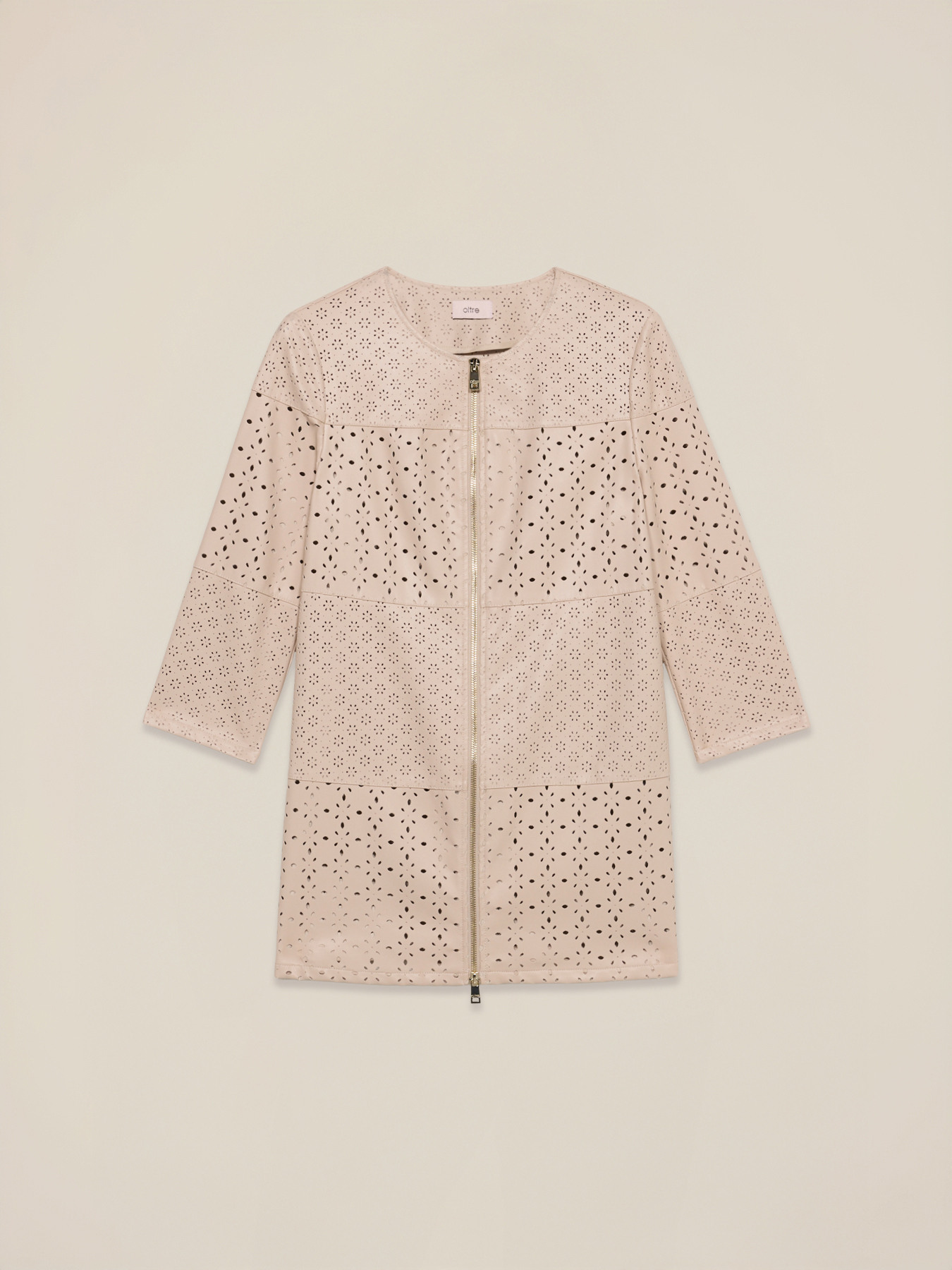 Chaqueta midi calada image number 3