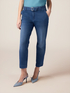Chino jeans with belt and jewel buckle image number 1