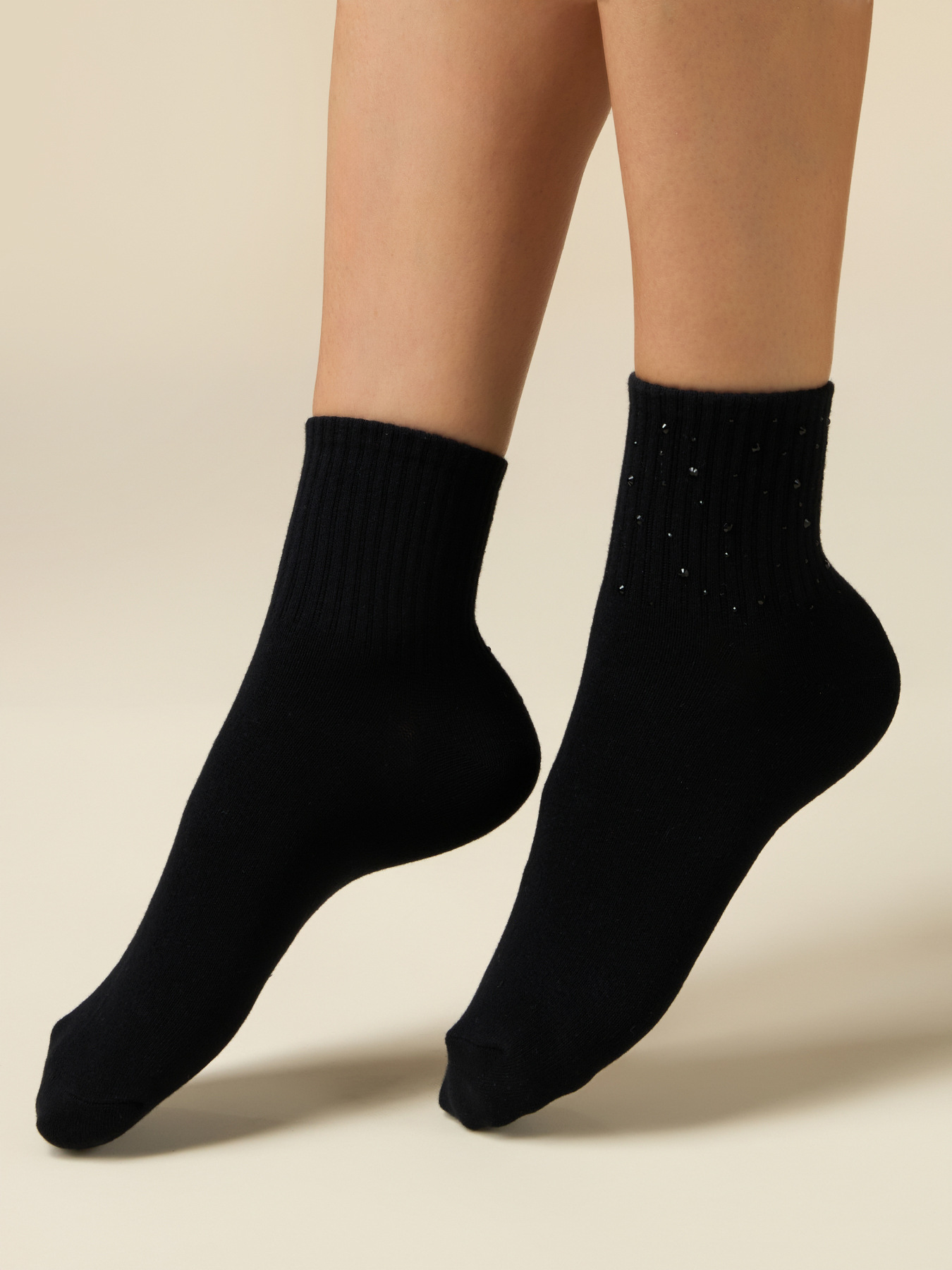 Socks with rhinestones image number 0