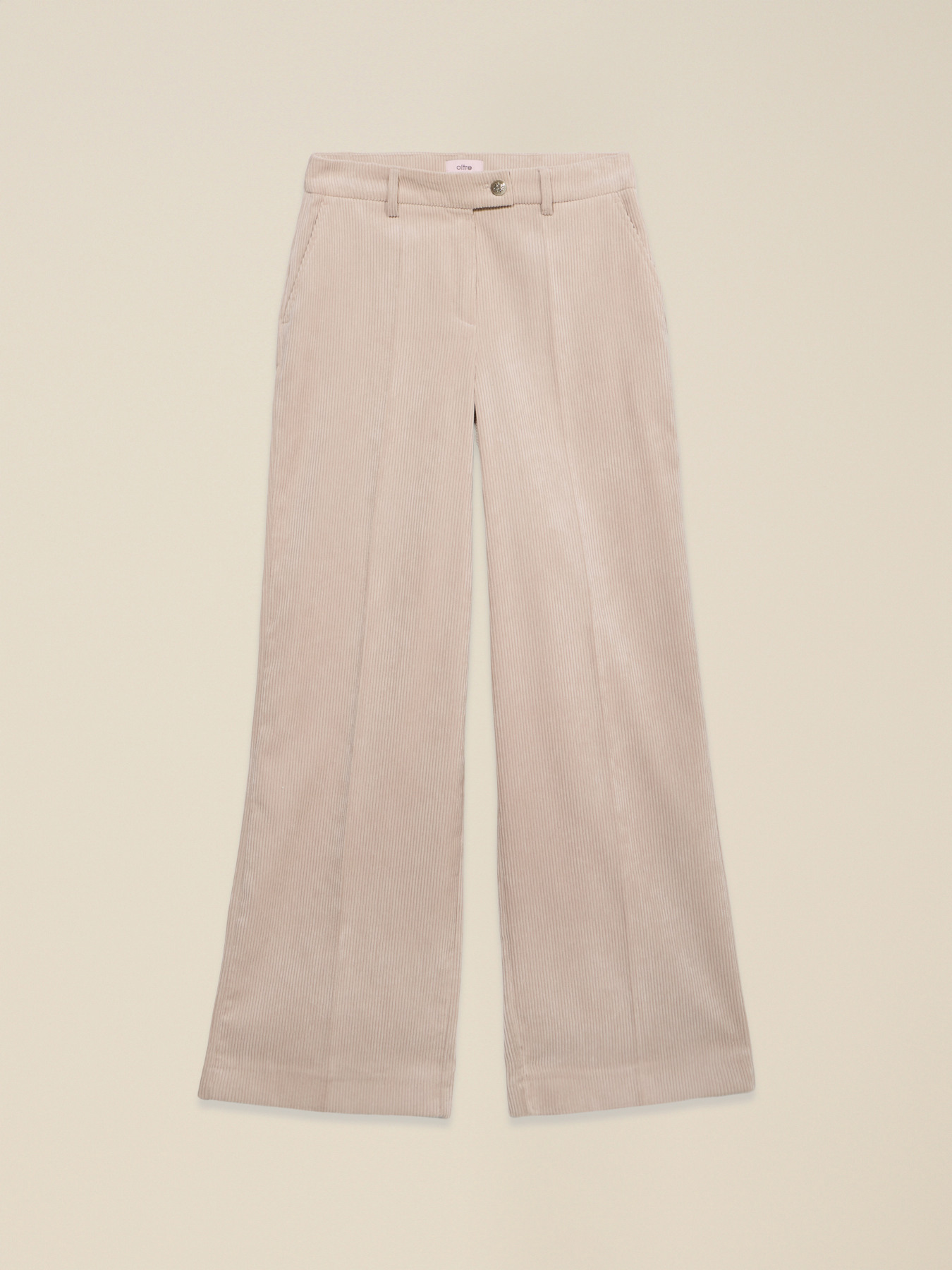 Pantalon palazzo en velours c&ocirc;tel&eacute; image number 4