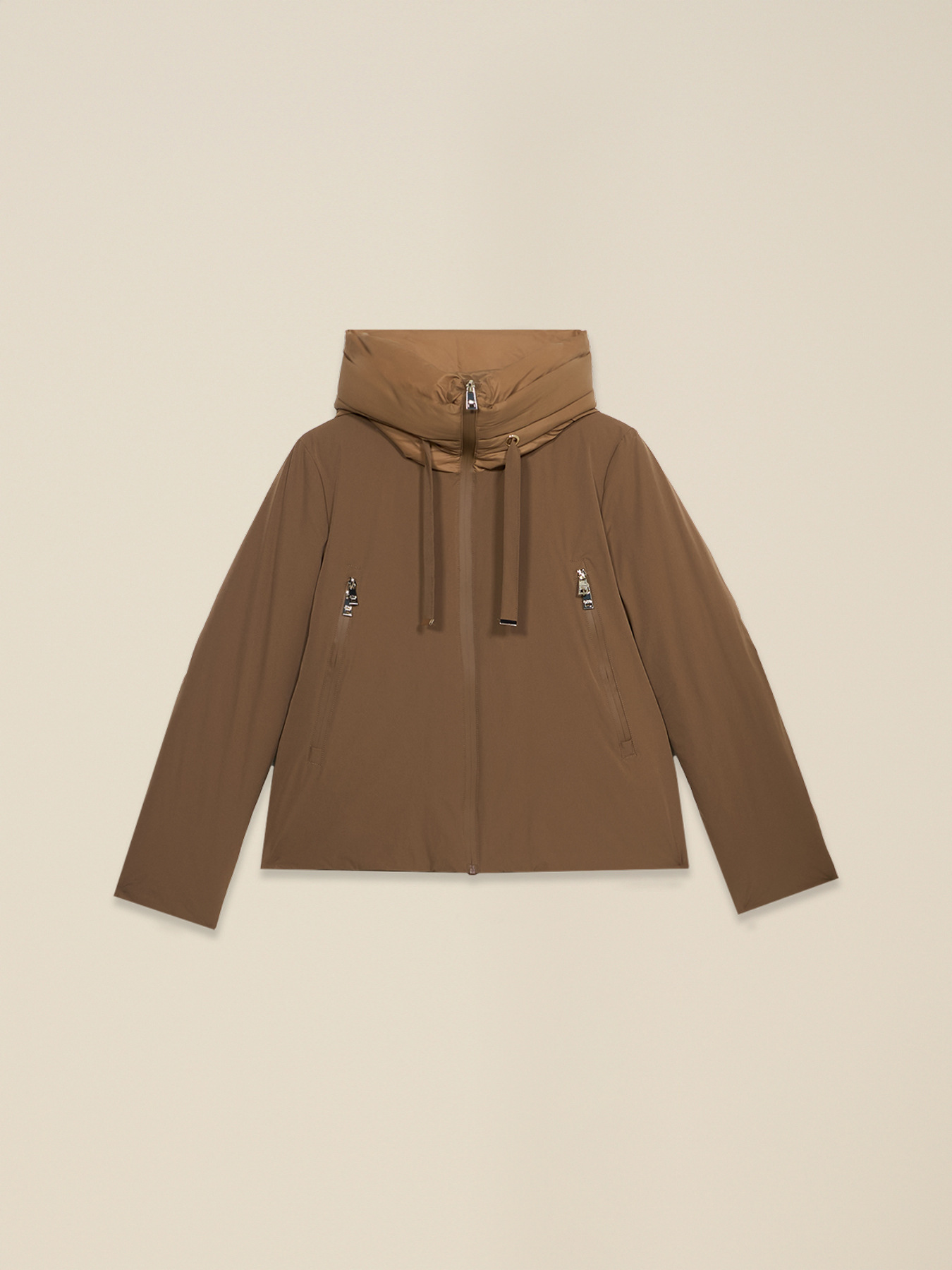 Short smooth down jacket image number 0