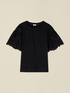 T-Shirt mit &Auml;rmeln aus Lochstickerei image number 3