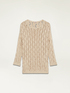 Openwork sweater with tiny sequins image number 3