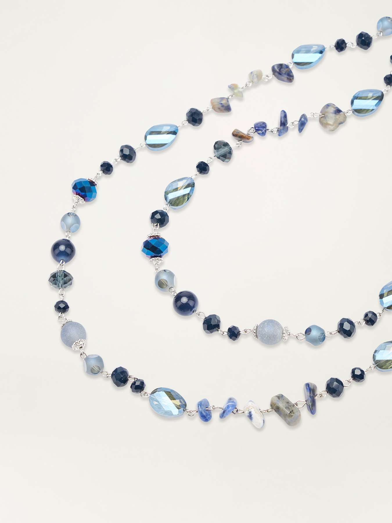 Collar largo con piedras image number 2