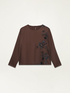 Blusa con ricamo in paillettes image number 3