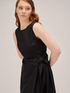 Midi dress with bow image number 2