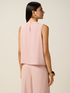 Top de georgette con cuentas y cristales image number 1