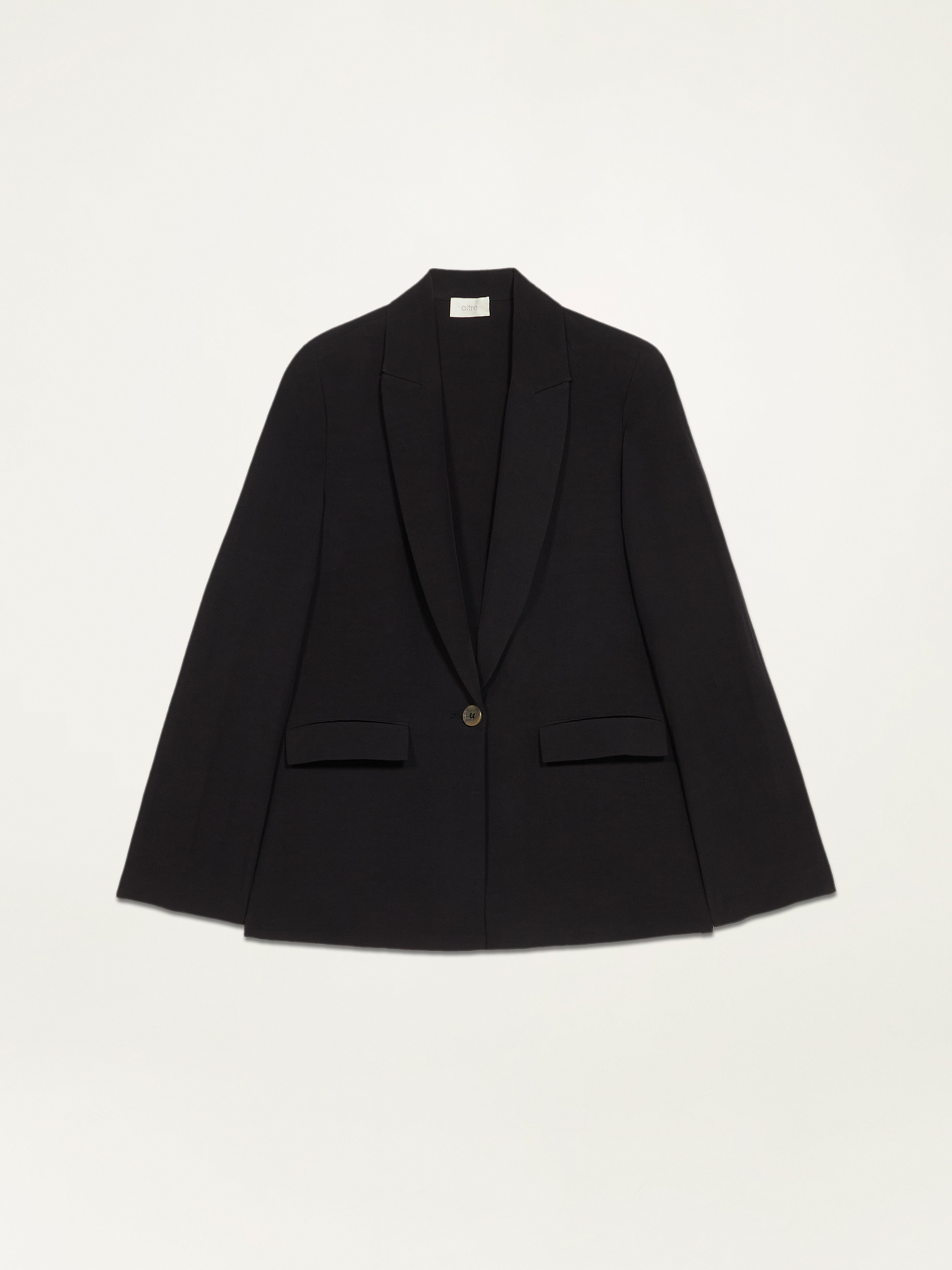 Linen blend blazer image number 3