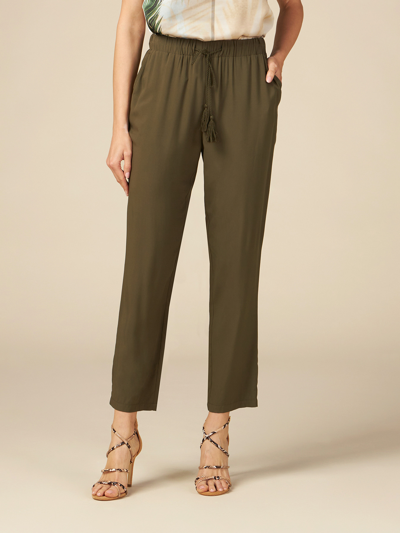 Viscose joggers image number 3