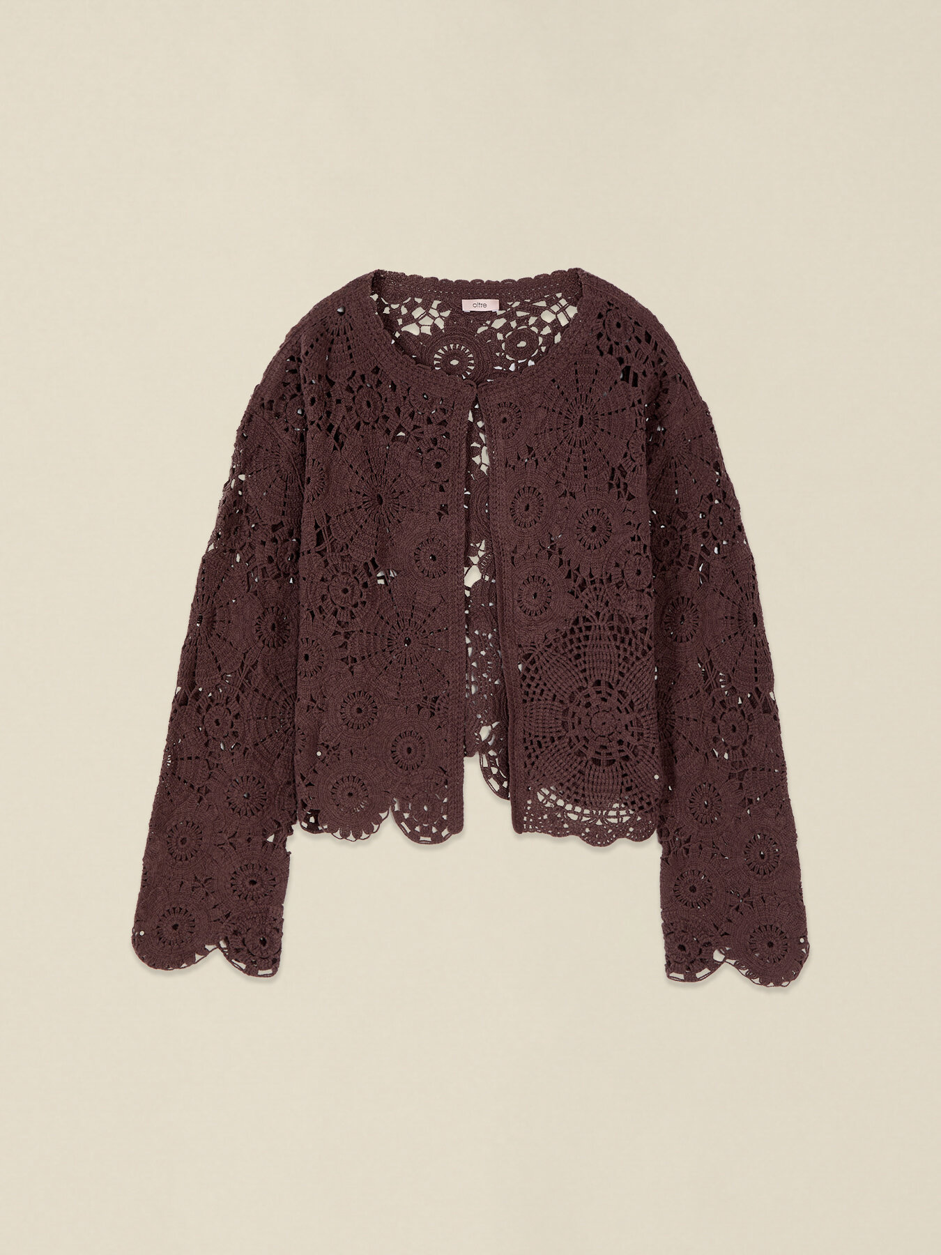 Short crochet cardigan image number 3