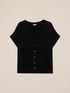 Kurze Strickjacke aus feinem Viskose-Mischgewebe image number 3