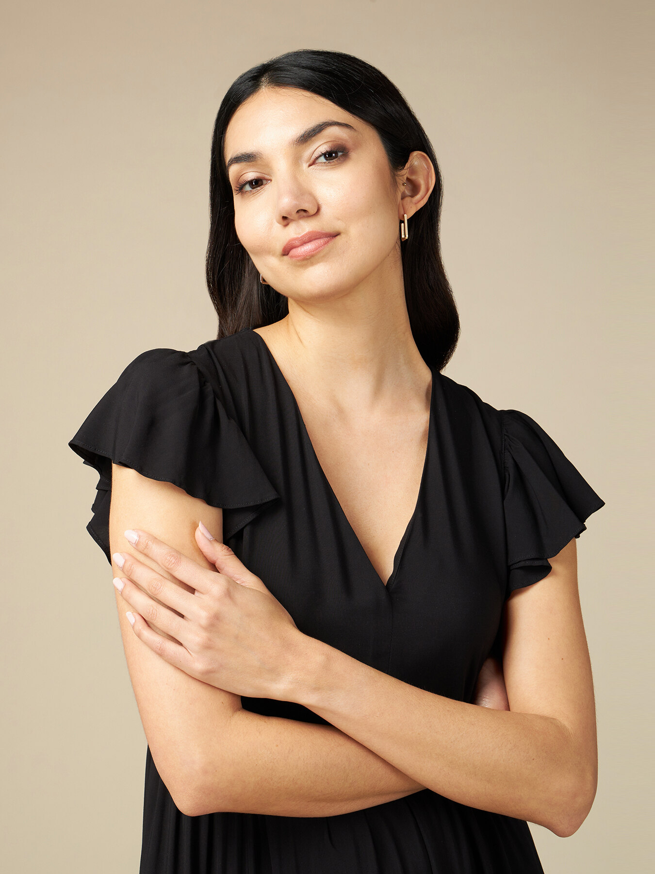 Vestito lungo in viscosa image number 2