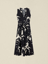 Flare dress in patterned poplin image number 4