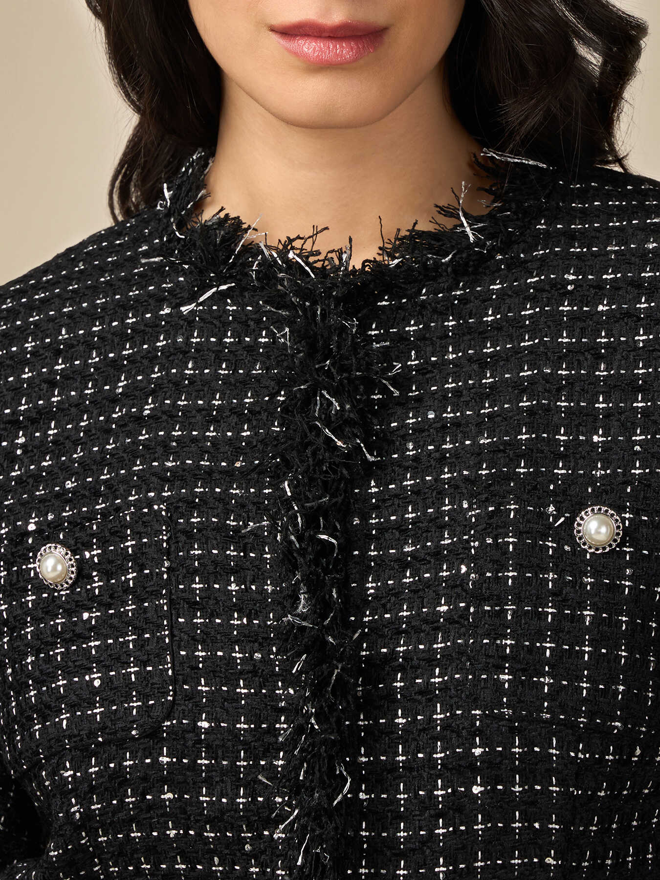 Tweed boxy jacket image number 3