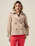 Short double-breasted trench coat image number 0