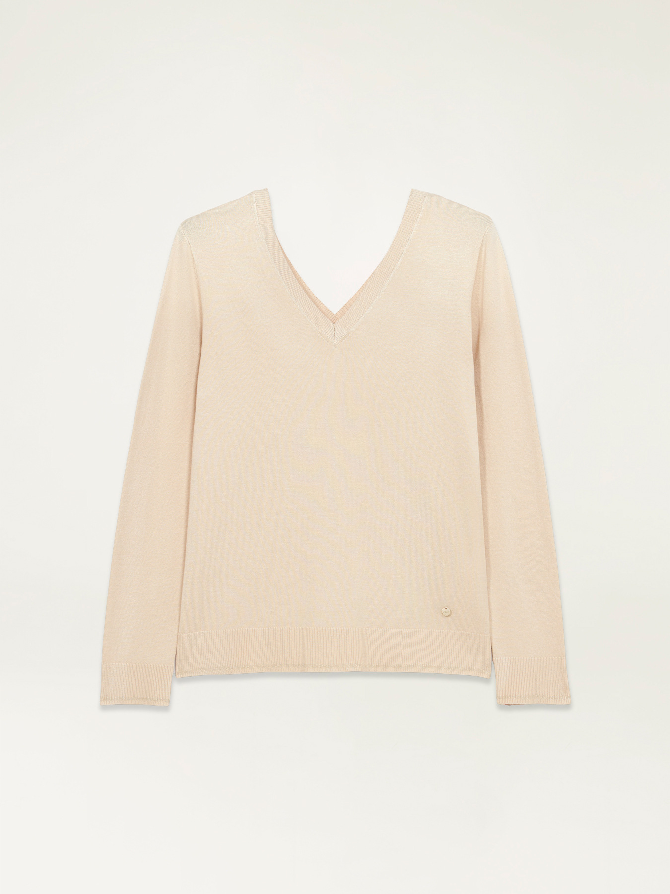 V-neck sweater with buttons on the back image number 3