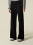 Knitted palazzo pants with stone details image number 3