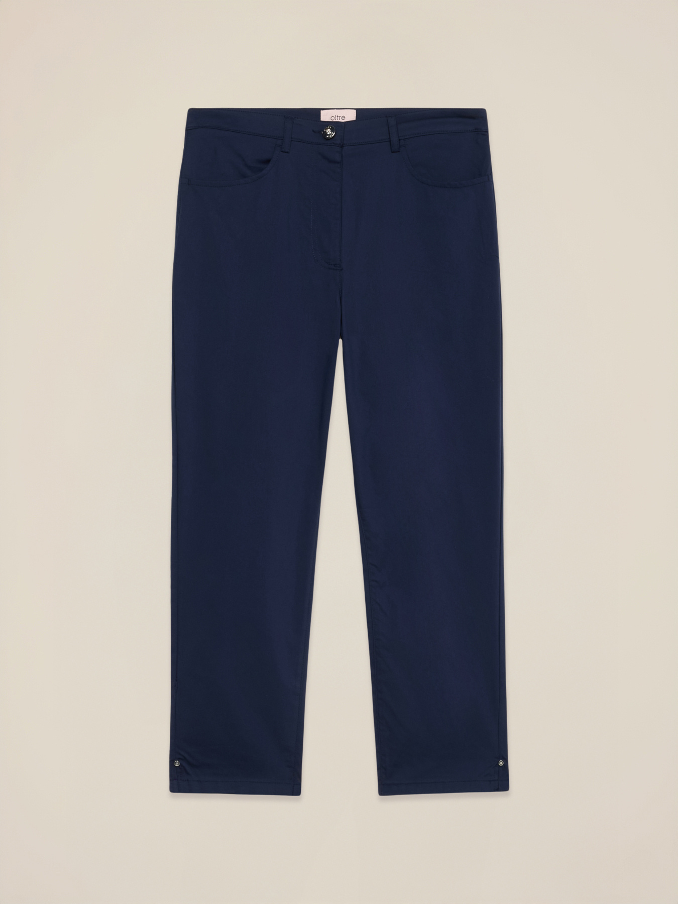 Pantaloni cropped misto cotone image number 4