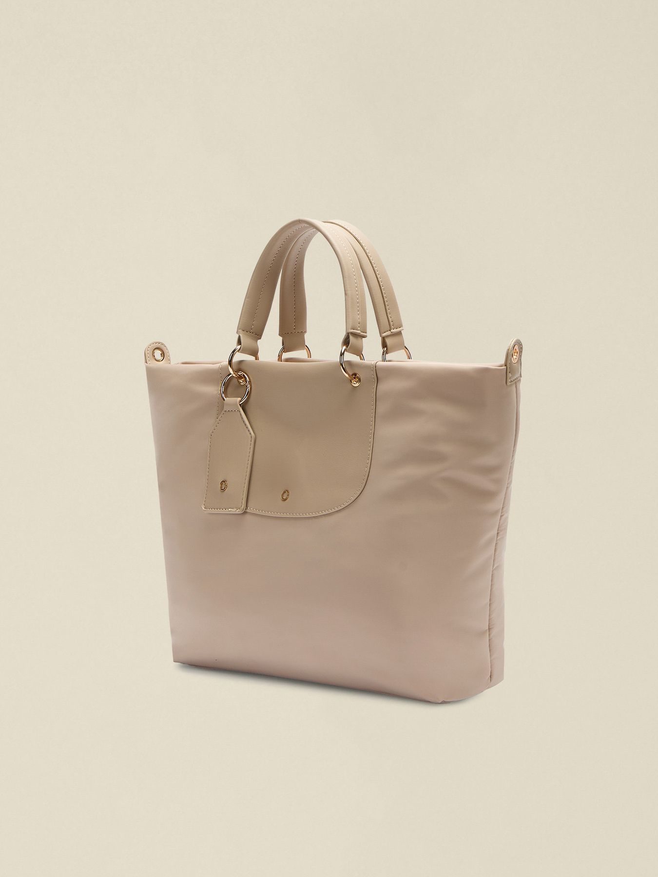 Sac cabas en nylon avec poche frontale image number 3
