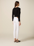 Skinny pants with metal chain image number 1