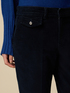 Pantaloni regular din denim cu efect de catifea image number 2