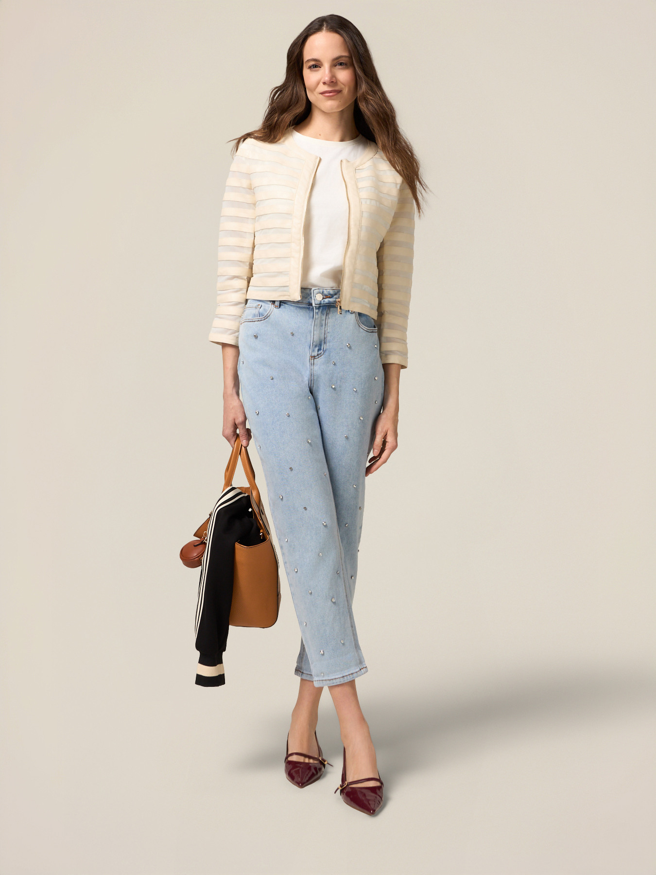 Boyfit jeans with patch pockets image number 0