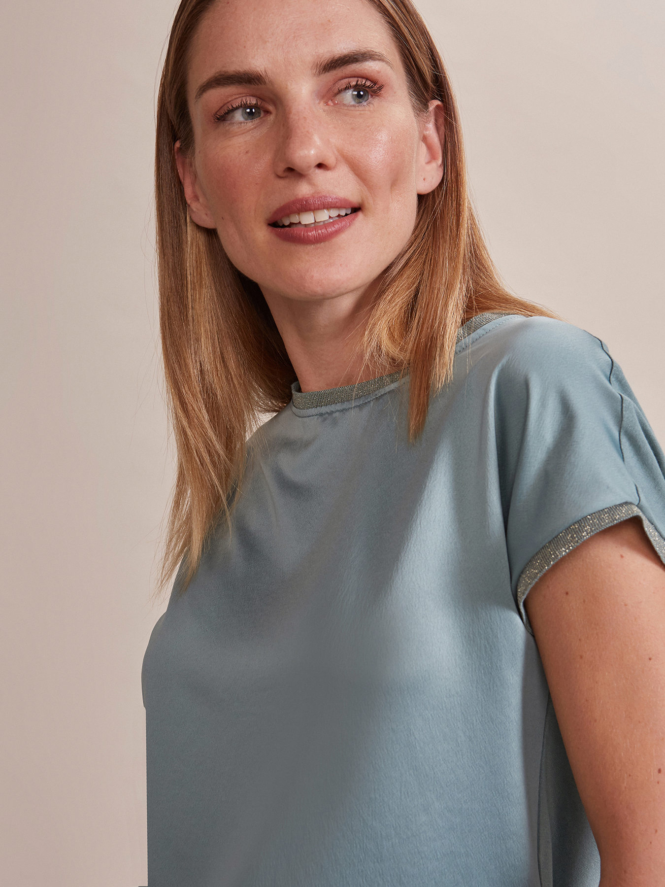 Top de dos tejidos image number 2