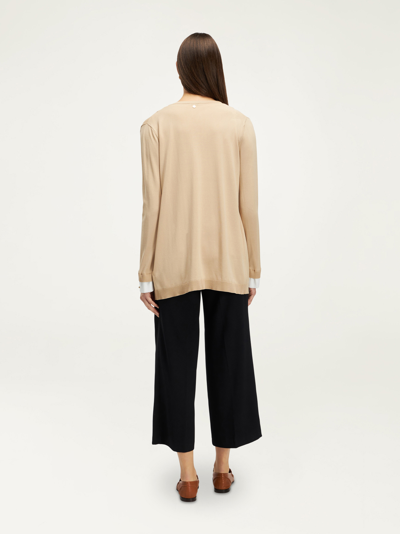 Cardigan con top image number 2