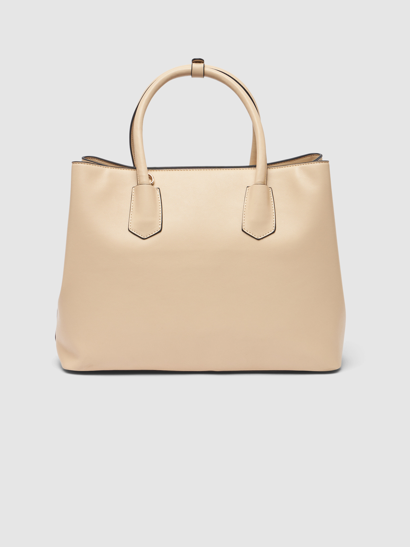 Leather effect shopper bag image number 2