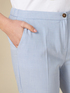 Pantalones pitillo con bajo vuelto image number 2