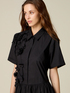 Vestito chemisier con fiori applicati image number 2