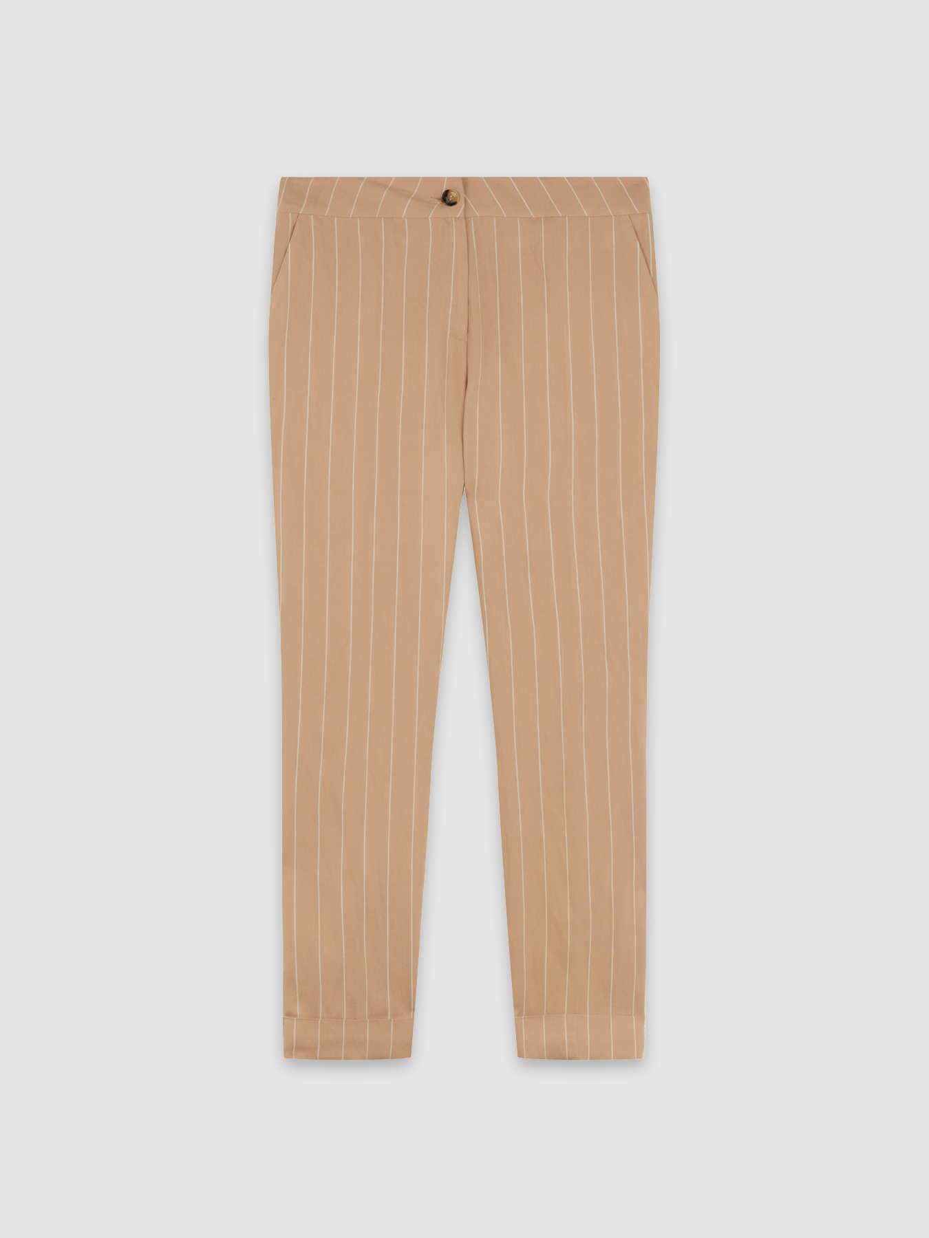 Pantalones pitillo de raya diplom&aacute;tica image number 3