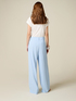 Pantalon palazzo en tissu fluide image number 1