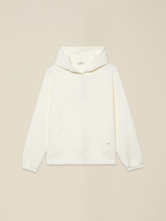 Sweat-shirt doux au toucher avec capuche