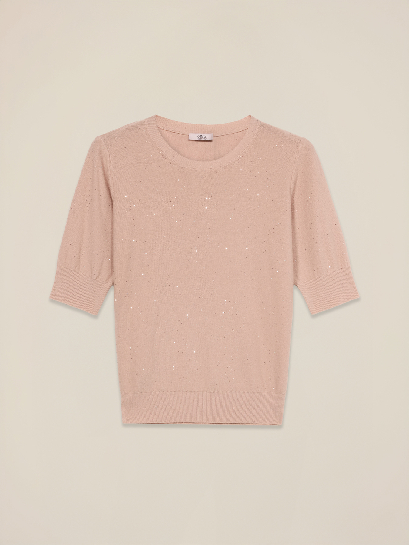 Viskosemischpullover mit Pailletten image number 3