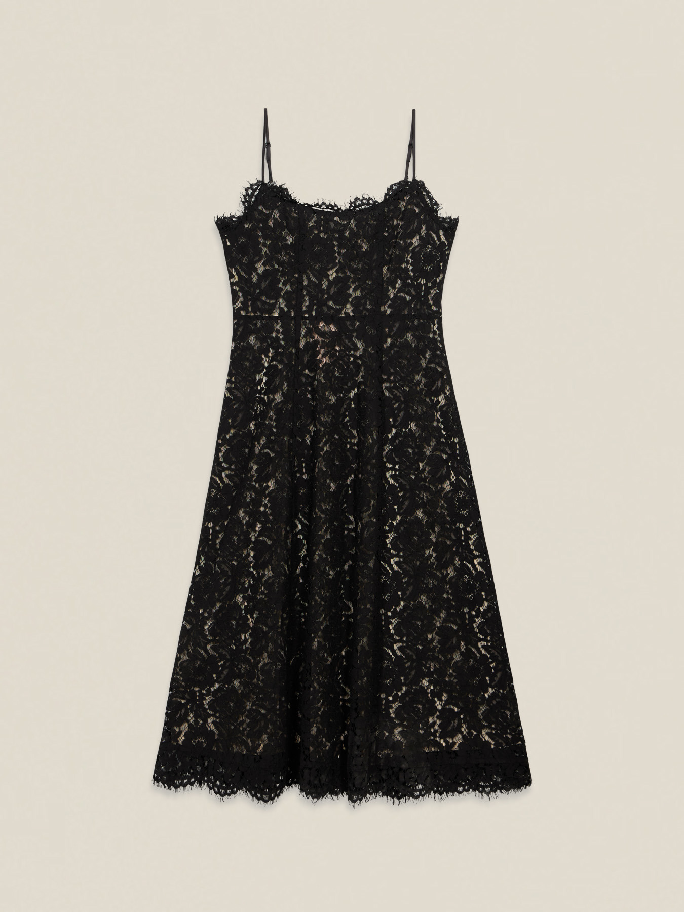 Vestito midi in pizzo image number 4