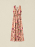 Vestito lungo in georgette fantasia image number 3