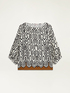 Bluse aus gemusterter Viskose image number 3