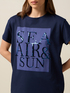 T-Shirt aus Jersey mit Buchstaben-Stickerei image number 2