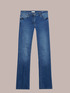 Jeans flare medium blue modello London image number 3