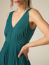 Long pleated jersey dress image number 3