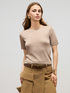 T-shirt en maille fine m&eacute;lange viscose image number 0