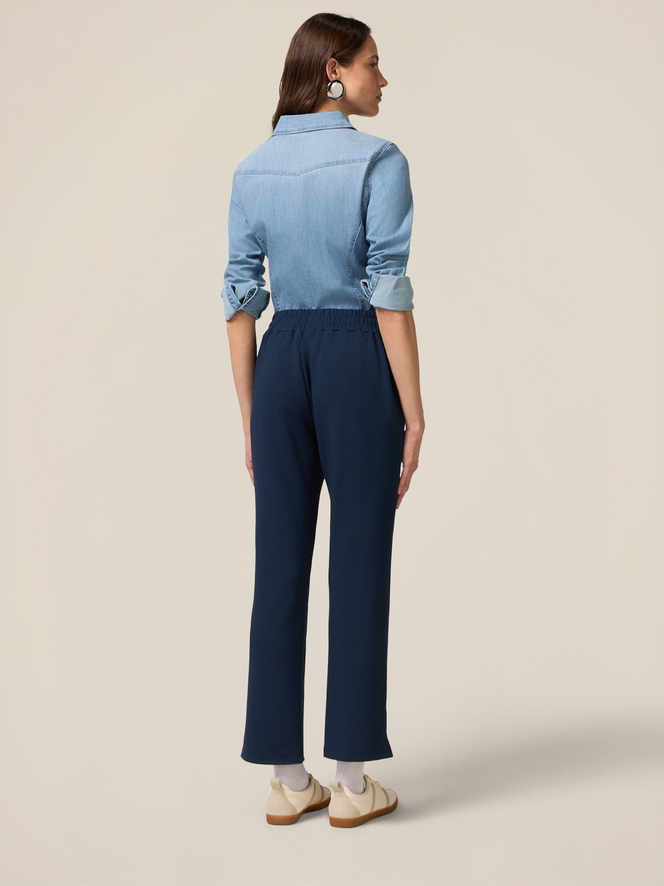 Soft touch joggers with drawstring image number 1