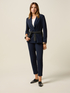Blazer cruzado con botones forrados image number 3
