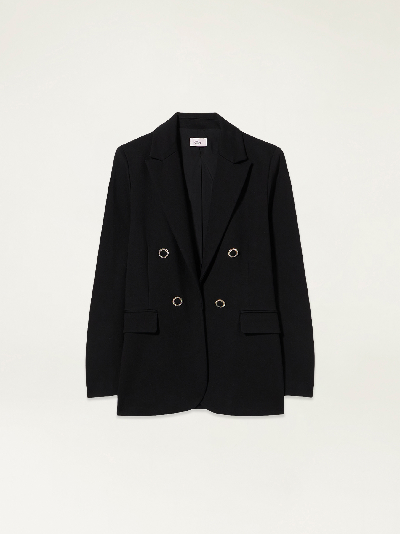 Blazer in punto milano con bottoni gioiello image number 3